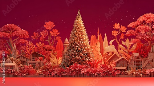 hd christmas background, abstract christmas banner, christmas colors