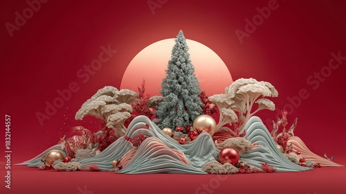 hd christmas background, abstract christmas banner, christmas colors