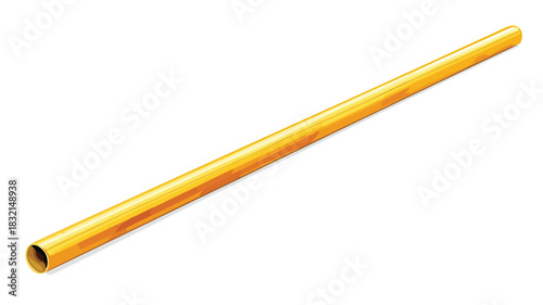 Detailed Vector Drawing of Double Straw on Straw for Creative Projects