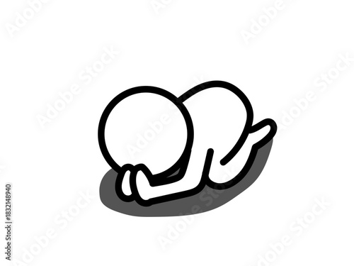 土下座して謝る人