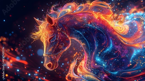 Ethereal and Mystical Fantasy Horse