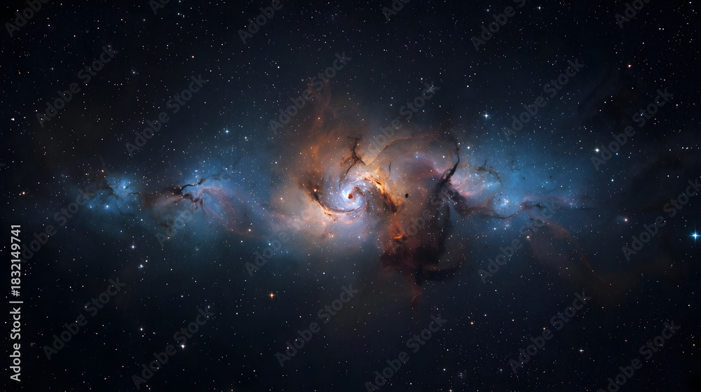 Obraz premium space background with stars