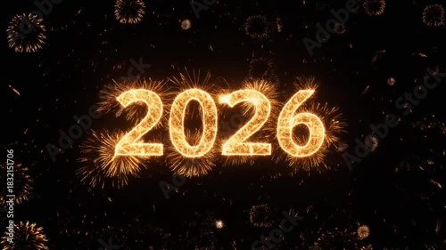 Firecracker rockets whooshing past camera, explosion morphing into 