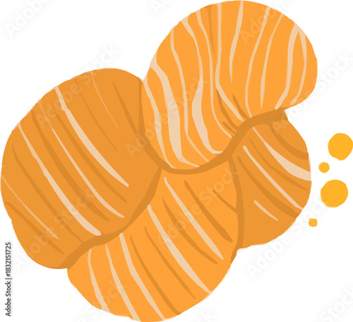 Watercolor Sketchy Isolated Crispy Potato Chips Snack