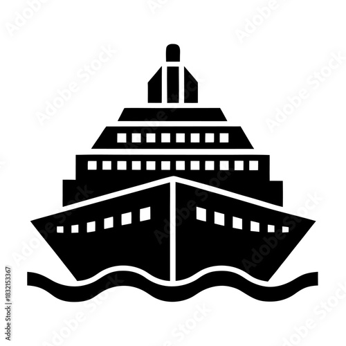 silhouette of a ship