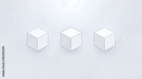 Modular Cube Network Minimal Tech Logo