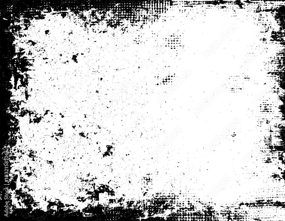 Fototapeta premium Black splattered rough vintage surface