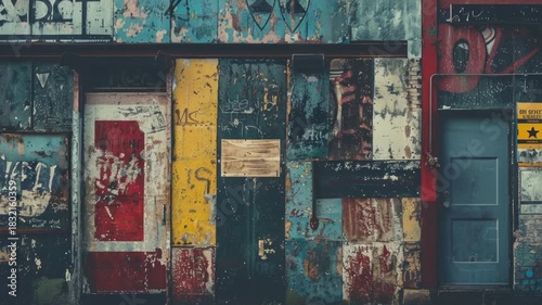 Wallpaper Mural Video A structure with many doors, possibly an office or storage facility Torontodigital.ca