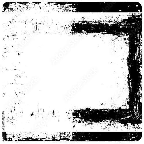 Old damaged grunge texture in black and white