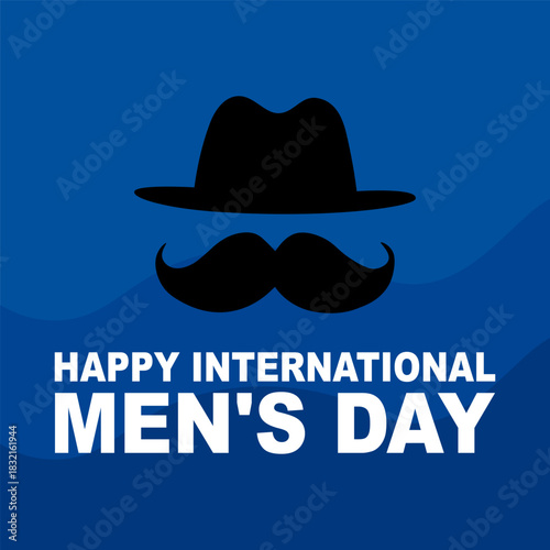 International Men's Day greeting design. Vector illustration