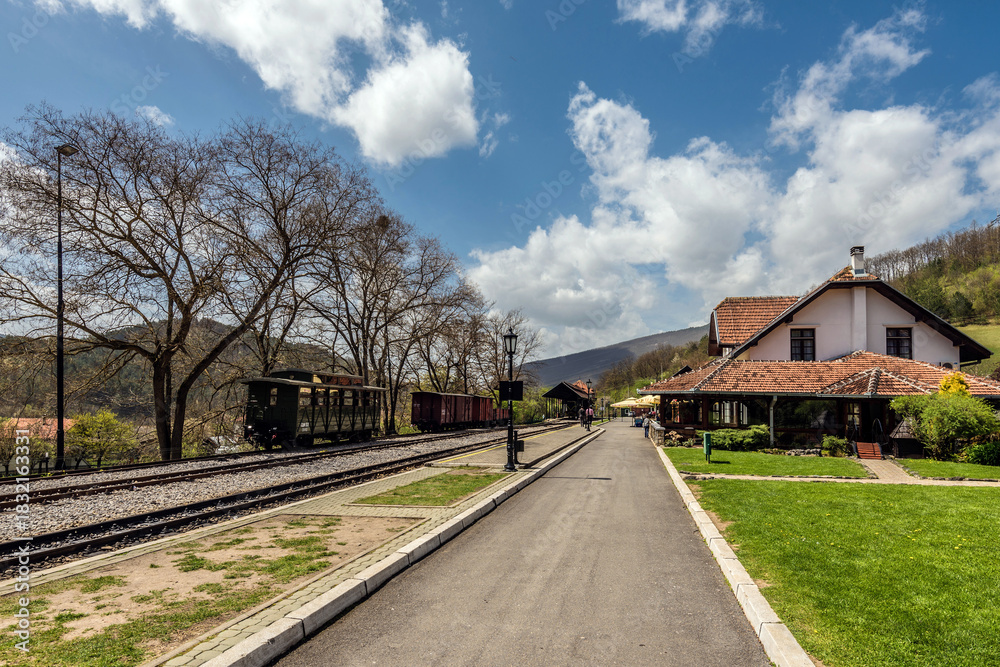 Obraz premium Sargan Eight Railvay Station in Drvengrad