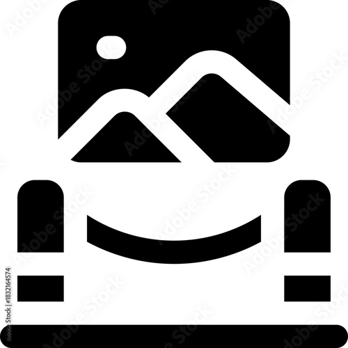 auction time glyph icon. Strong and solid vector icon for websites, mobile interfaces, presentations, and visual branding. High quality and easy to edit.