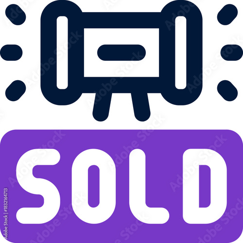 bid duotone icon. Sleek and modern vector icon for websites, mobile apps, marketing materials, and corporate design. Fully scalable and ready to use.