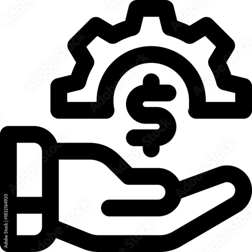 management line icon. Clean and minimalist vector icon for websites, mobile apps, presentations, and logos. Fully scalable and customizable for any project.