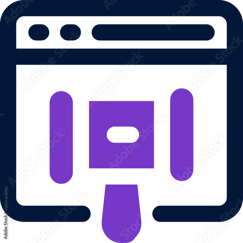 necklace duotone icon. Sleek and modern vector icon for websites, mobile apps, marketing materials, and corporate design. Fully scalable and ready to use.