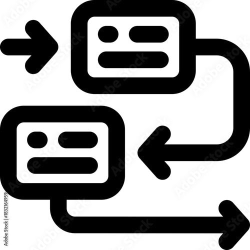 administration line icon. Clean and minimalist vector icon for websites, mobile apps, presentations, and logos. Fully scalable and customizable for any project.