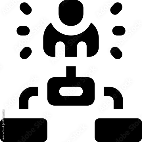 planning glyph icon. Strong and solid vector icon for websites, mobile interfaces, presentations, and visual branding. High quality and easy to edit.