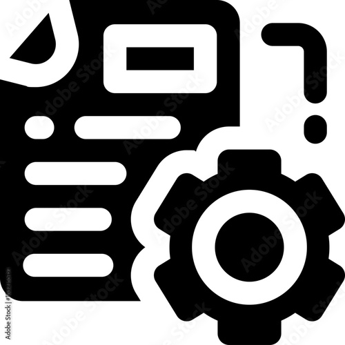 tasklist glyph icon. Strong and solid vector icon for websites, mobile interfaces, presentations, and visual branding. High quality and easy to edit.