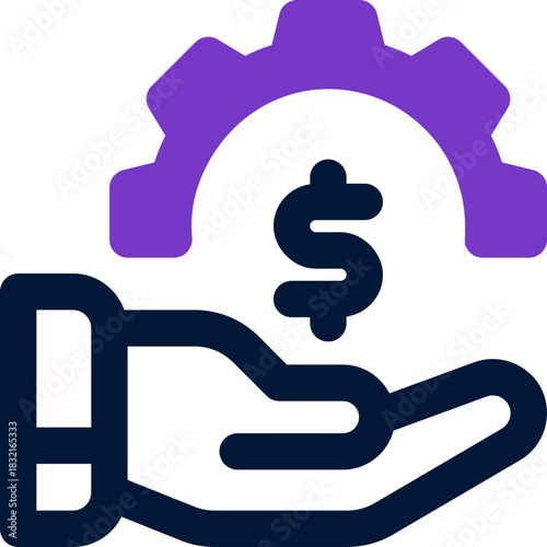 management duotone icon. Sleek and modern vector icon for websites, mobile apps, marketing materials, and corporate design. Fully scalable and ready to use.