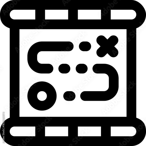 risk line icon. Clean and minimalist vector icon for websites, mobile apps, presentations, and logos. Fully scalable and customizable for any project.