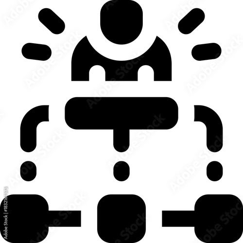 accounting glyph icon. Strong and solid vector icon for websites, mobile interfaces, presentations, and visual branding. High quality and easy to edit.