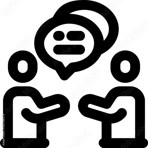 virtual assistant line icon. Clean and minimalist vector icon for websites, mobile apps, presentations, and logos. Fully scalable and customizable for any project.