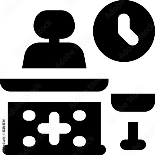 consultant glyph icon. Strong and solid vector icon for websites, mobile interfaces, presentations, and visual branding. High quality and easy to edit.