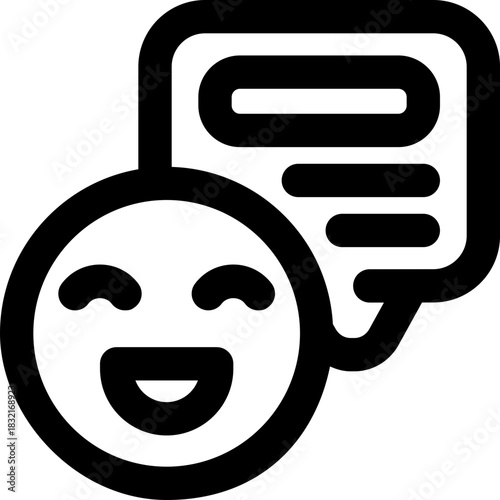 reaction line icon. Clean and minimalist vector icon for websites, mobile apps, presentations, and logos. Fully scalable and customizable for any project.