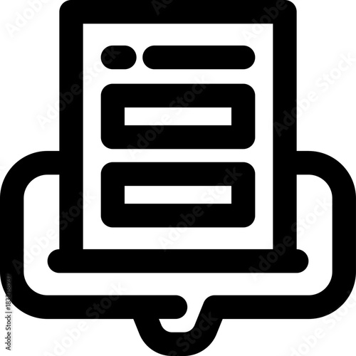 good feedback line icon. Clean and minimalist vector icon for websites, mobile apps, presentations, and logos. Fully scalable and customizable for any project.