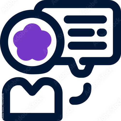 testimonial duotone icon. Sleek and modern vector icon for websites, mobile apps, marketing materials, and corporate design. Fully scalable and ready to use.