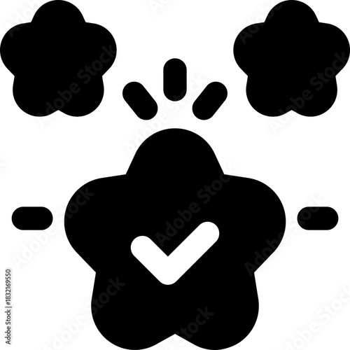 customer glyph icon. Strong and solid vector icon for websites, mobile interfaces, presentations, and visual branding. High quality and easy to edit.