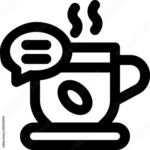 argument line icon. Clean and minimalist vector icon for websites, mobile apps, presentations, and logos. Fully scalable and customizable for any project.