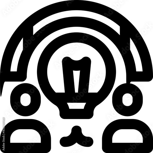 debate line icon. Clean and minimalist vector icon for websites, mobile apps, presentations, and logos. Fully scalable and customizable for any project.