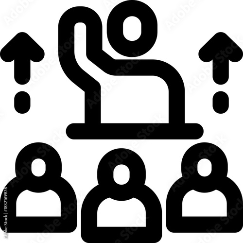 punctuality line icon. Clean and minimalist vector icon for websites, mobile apps, presentations, and logos. Fully scalable and customizable for any project.