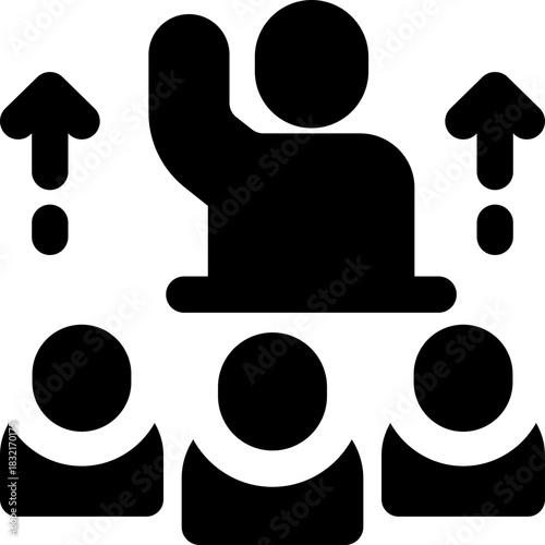 punctuality glyph icon. Strong and solid vector icon for websites, mobile interfaces, presentations, and visual branding. High quality and easy to edit.