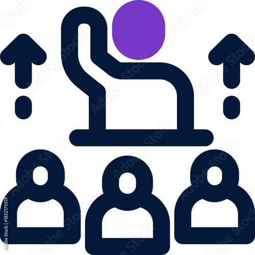 punctuality duotone icon. Sleek and modern vector icon for websites, mobile apps, marketing materials, and corporate design. Fully scalable and ready to use.