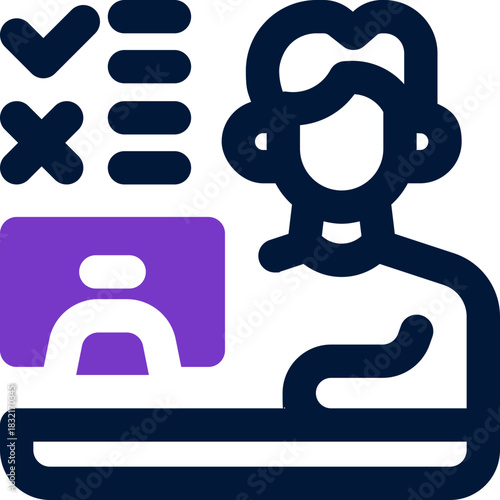 partner duotone icon. Sleek and modern vector icon for websites, mobile apps, marketing materials, and corporate design. Fully scalable and ready to use.