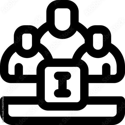 business card line icon. Clean and minimalist vector icon for websites, mobile apps, presentations, and logos. Fully scalable and customizable for any project.