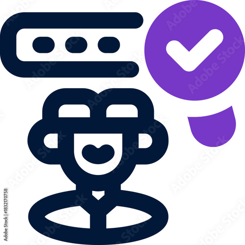 cloud identity duotone icon. Sleek and modern vector icon for websites, mobile apps, marketing materials, and corporate design. Fully scalable and ready to use.