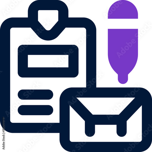 cv duotone icon. Sleek and modern vector icon for websites, mobile apps, marketing materials, and corporate design. Fully scalable and ready to use.