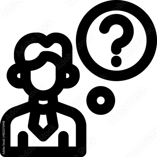 consider line icon. Clean and minimalist vector icon for websites, mobile apps, presentations, and logos. Fully scalable and customizable for any project.