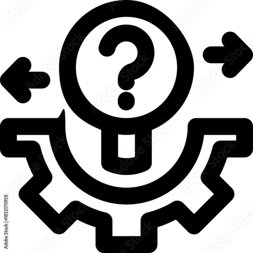 market fluctuation line icon. Clean and minimalist vector icon for websites, mobile apps, presentations, and logos. Fully scalable and customizable for any project.