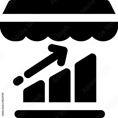 robotic glyph icon. Strong and solid vector icon for websites, mobile interfaces, presentations, and visual branding. High quality and easy to edit.