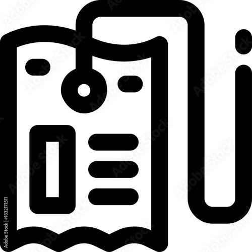 stationery line icon. Clean and minimalist vector icon for websites, mobile apps, presentations, and logos. Fully scalable and customizable for any project.