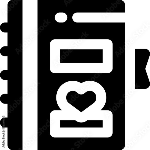 writing glyph icon. Strong and solid vector icon for websites, mobile interfaces, presentations, and visual branding. High quality and easy to edit.