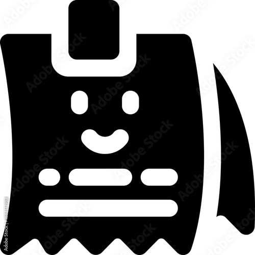 diary glyph icon. Strong and solid vector icon for websites, mobile interfaces, presentations, and visual branding. High quality and easy to edit.