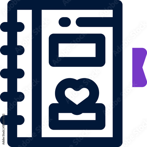 writing duotone icon. Sleek and modern vector icon for websites, mobile apps, marketing materials, and corporate design. Fully scalable and ready to use.