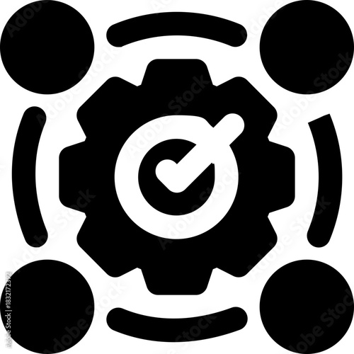 scenario glyph icon. Strong and solid vector icon for websites, mobile interfaces, presentations, and visual branding. High quality and easy to edit.