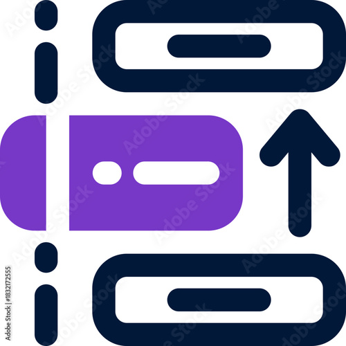 strategic duotone icon. Sleek and modern vector icon for websites, mobile apps, marketing materials, and corporate design. Fully scalable and ready to use.