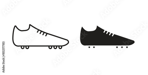 Cleats icon vector design. icon doodle hand drawn.